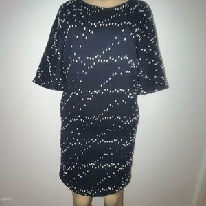 Phillip Lum black cocktail party pocket short sleeve dress